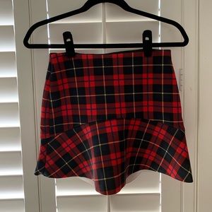 Zara plaid skirt